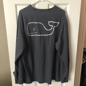 Vineyard Vines Vintage Whale Long Sleeve PocketTee